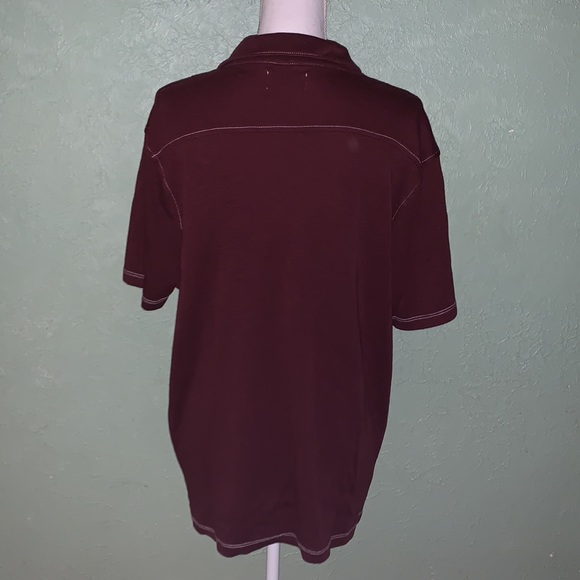 Beautiful Wallin & Bros maroon Polo Shirt, Size XL - Picture 6 of 8